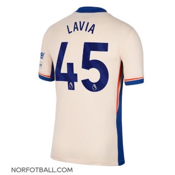 Billige Fotballdrakt Chelsea Romeo Lavia #45 Replika Bortedrakt 2024-25 Kortermet